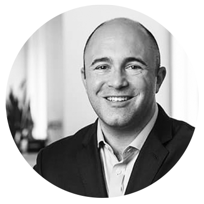 Black and white headshot image of Inspire CEO and Founder, Brian Loew